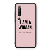 Thumbnail for Xiaomi Mi 10 Superpower Woman θήκη από τη Smartfits με σχέδιο στο πίσω μέρος και μαύρο περίβλημα | Smartphone case with colorful back and black bezels by Smartfits