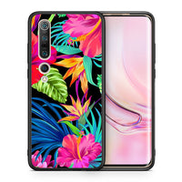 Thumbnail for Θήκη Xiaomi Mi 10 Pro Tropical Flowers από τη Smartfits με σχέδιο στο πίσω μέρος και μαύρο περίβλημα | Xiaomi Mi 10 Pro Tropical Flowers case with colorful back and black bezels