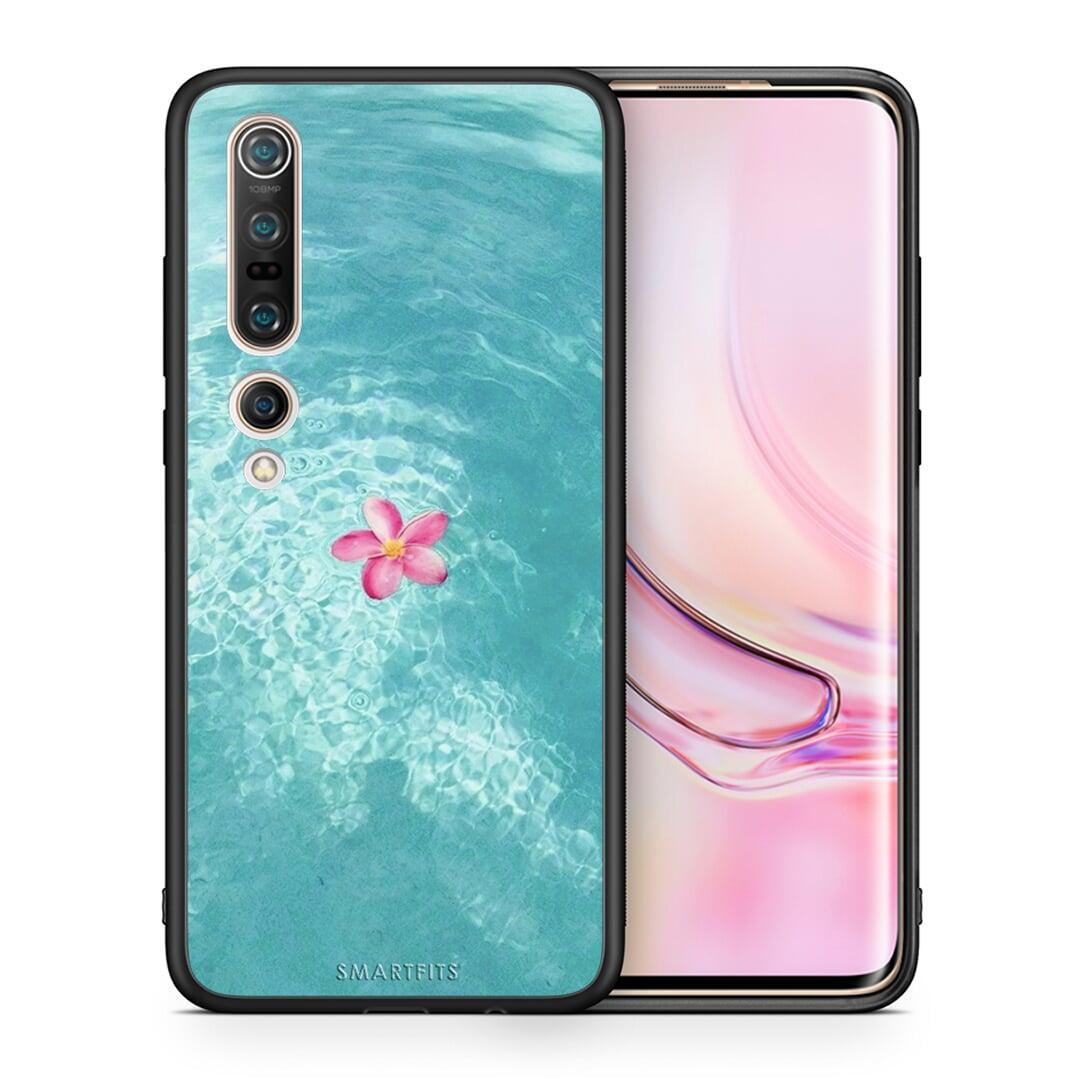 Θήκη Xiaomi Mi 10 Water Flower από τη Smartfits με σχέδιο στο πίσω μέρος και μαύρο περίβλημα | Xiaomi Mi 10 Water Flower case with colorful back and black bezels