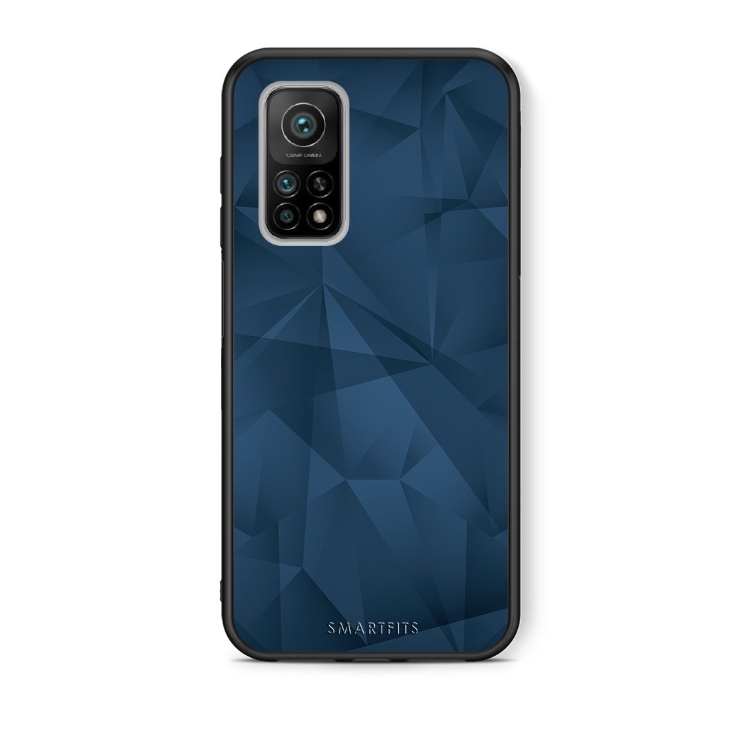 Θήκη Xiaomi Mi 10T/10T Pro Blue Abstract Geometric από τη Smartfits με σχέδιο στο πίσω μέρος και μαύρο περίβλημα | Xiaomi Mi 10T/10T Pro Blue Abstract Geometric case with colorful back and black bezels