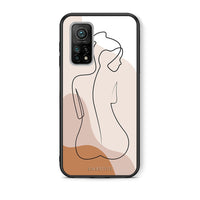 Thumbnail for Θήκη Xiaomi Mi 10T/10T Pro LineArt Woman από τη Smartfits με σχέδιο στο πίσω μέρος και μαύρο περίβλημα | Xiaomi Mi 10T/10T Pro LineArt Woman case with colorful back and black bezels