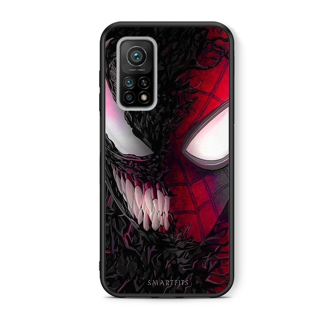 Θήκη Xiaomi Mi 10T/10T Pro SpiderVenom PopArt από τη Smartfits με σχέδιο στο πίσω μέρος και μαύρο περίβλημα | Xiaomi Mi 10T/10T Pro SpiderVenom PopArt case with colorful back and black bezels