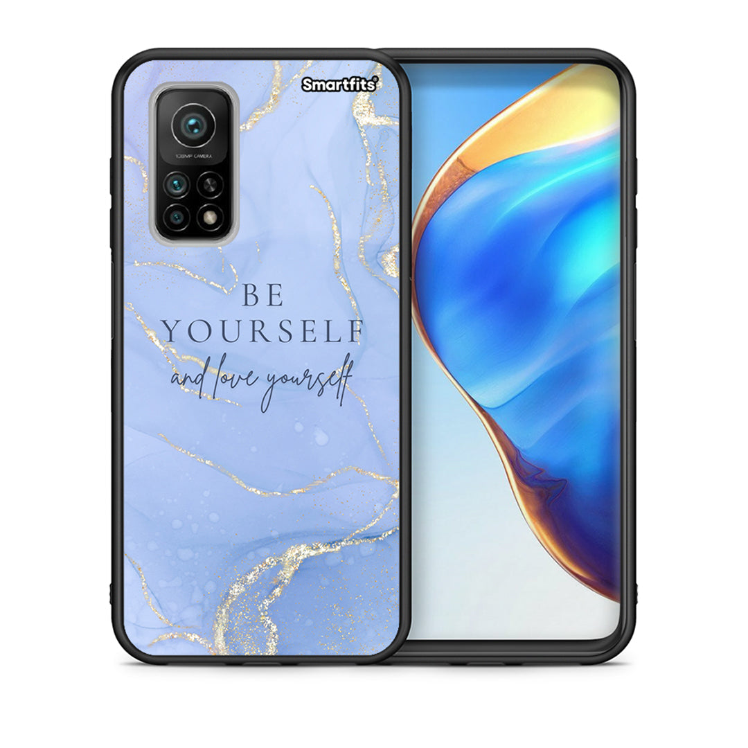 Θήκη Xiaomi Mi 10T/10T Pro Be Yourself από τη Smartfits με σχέδιο στο πίσω μέρος και μαύρο περίβλημα | Xiaomi Mi 10T/10T Pro Be Yourself case with colorful back and black bezels