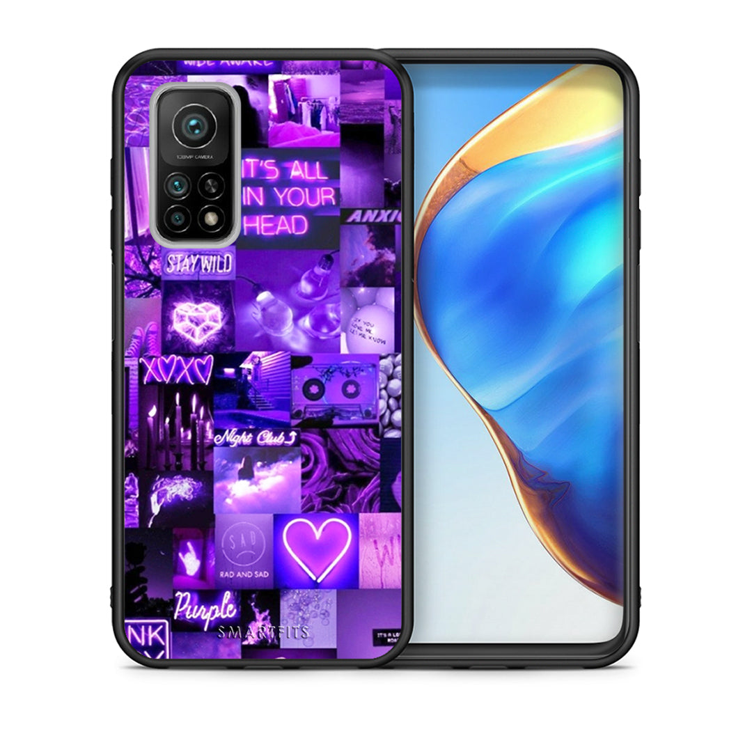 Θήκη Αγίου Βαλεντίνου Xiaomi Mi 10T / 10T Pro Collage Stay Wild από τη Smartfits με σχέδιο στο πίσω μέρος και μαύρο περίβλημα | Xiaomi Mi 10T / 10T Pro Collage Stay Wild case with colorful back and black bezels