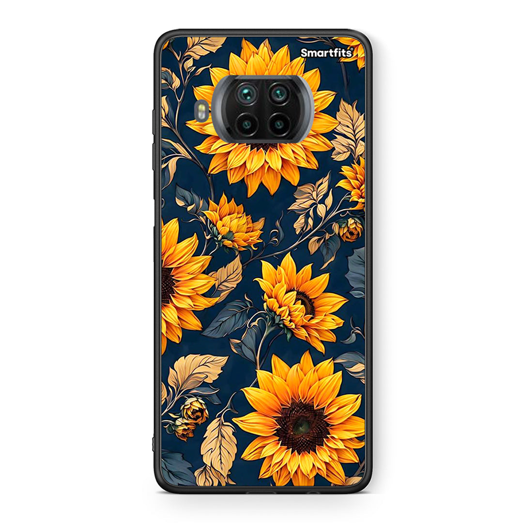 Θήκη Xiaomi Mi 10T Lite Autumn Sunflowers από τη Smartfits με σχέδιο στο πίσω μέρος και μαύρο περίβλημα | Xiaomi Mi 10T Lite Autumn Sunflowers case with colorful back and black bezels
