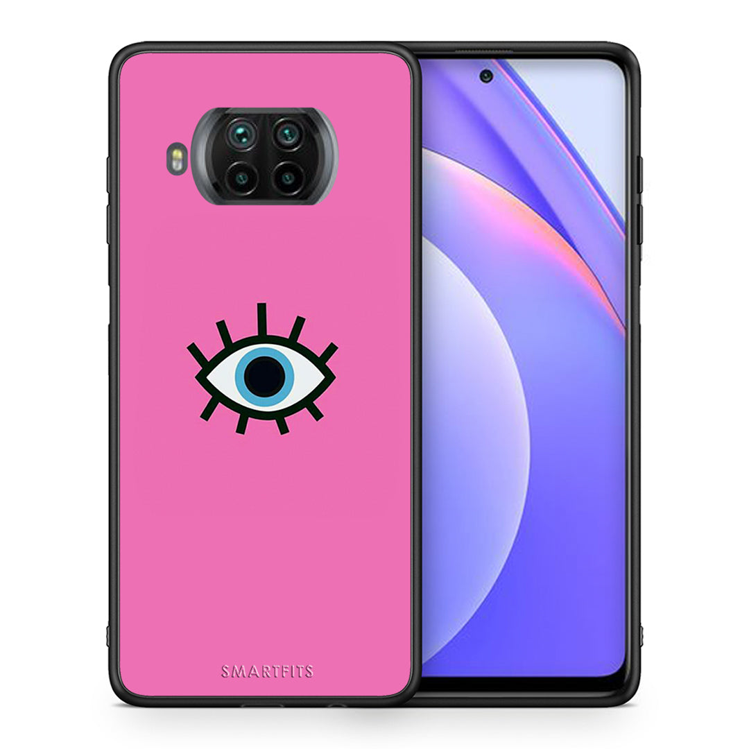 Θήκη Xiaomi Mi 10T Lite Blue Eye Pink από τη Smartfits με σχέδιο στο πίσω μέρος και μαύρο περίβλημα | Xiaomi Mi 10T Lite Blue Eye Pink case with colorful back and black bezels