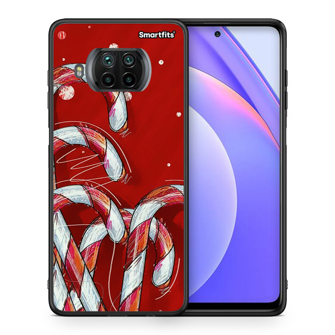 Θήκη Xiaomi Mi 10T Lite Candy Cane από τη Smartfits με σχέδιο στο πίσω μέρος και μαύρο περίβλημα | Xiaomi Mi 10T Lite Candy Cane case with colorful back and black bezels