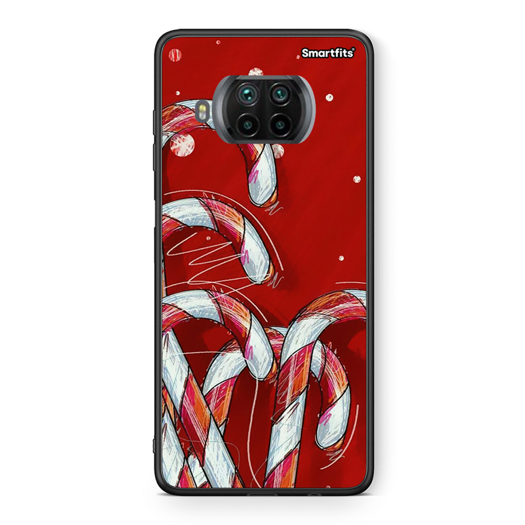 Θήκη Xiaomi Mi 10T Lite Candy Cane από τη Smartfits με σχέδιο στο πίσω μέρος και μαύρο περίβλημα | Xiaomi Mi 10T Lite Candy Cane case with colorful back and black bezels