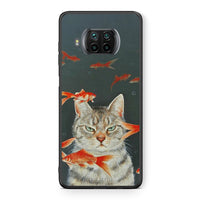 Thumbnail for Θήκη Xiaomi Mi 10T Lite Cat Goldfish από τη Smartfits με σχέδιο στο πίσω μέρος και μαύρο περίβλημα | Xiaomi Mi 10T Lite Cat Goldfish case with colorful back and black bezels