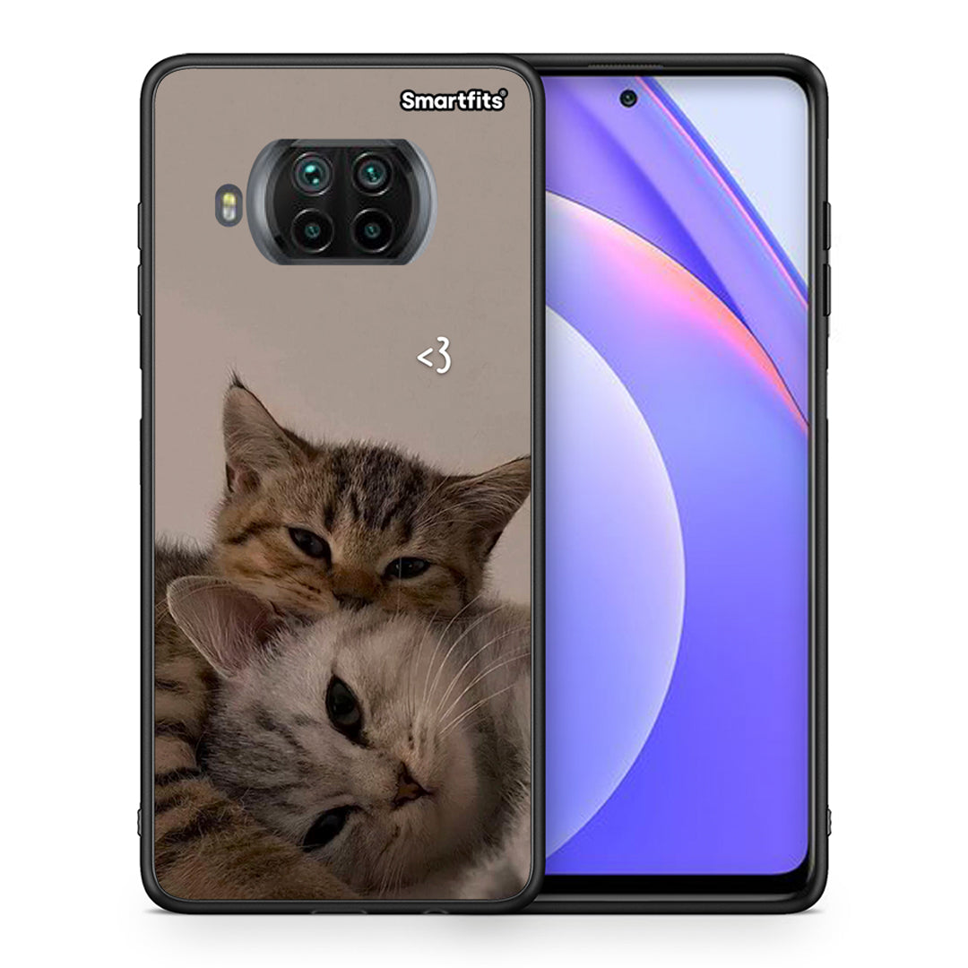 Θήκη Xiaomi Mi 10T Lite Cats In Love από τη Smartfits με σχέδιο στο πίσω μέρος και μαύρο περίβλημα | Xiaomi Mi 10T Lite Cats In Love case with colorful back and black bezels