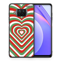 Thumbnail for Θήκη Xiaomi Mi 10T Lite Christmas Hearts από τη Smartfits με σχέδιο στο πίσω μέρος και μαύρο περίβλημα | Xiaomi Mi 10T Lite Christmas Hearts case with colorful back and black bezels