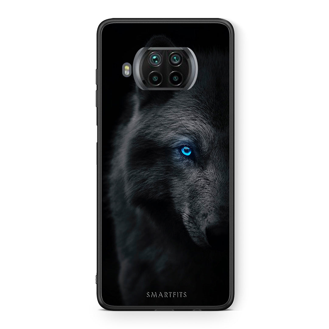 Θήκη Xiaomi Mi 10T Lite Dark Wolf από τη Smartfits με σχέδιο στο πίσω μέρος και μαύρο περίβλημα | Xiaomi Mi 10T Lite Dark Wolf case with colorful back and black bezels