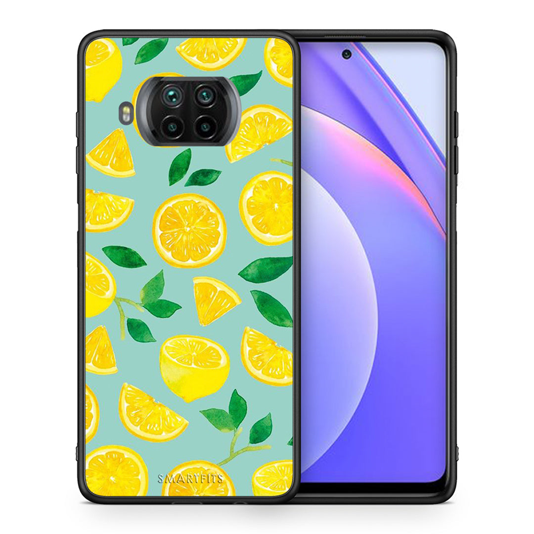 Θήκη Xiaomi Mi 10T Lite Lemons από τη Smartfits με σχέδιο στο πίσω μέρος και μαύρο περίβλημα | Xiaomi Mi 10T Lite Lemons case with colorful back and black bezels