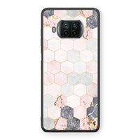 Thumbnail for Θήκη Xiaomi Mi 10T Lite Hexagon Pink Marble από τη Smartfits με σχέδιο στο πίσω μέρος και μαύρο περίβλημα | Xiaomi Mi 10T Lite Hexagon Pink Marble case with colorful back and black bezels