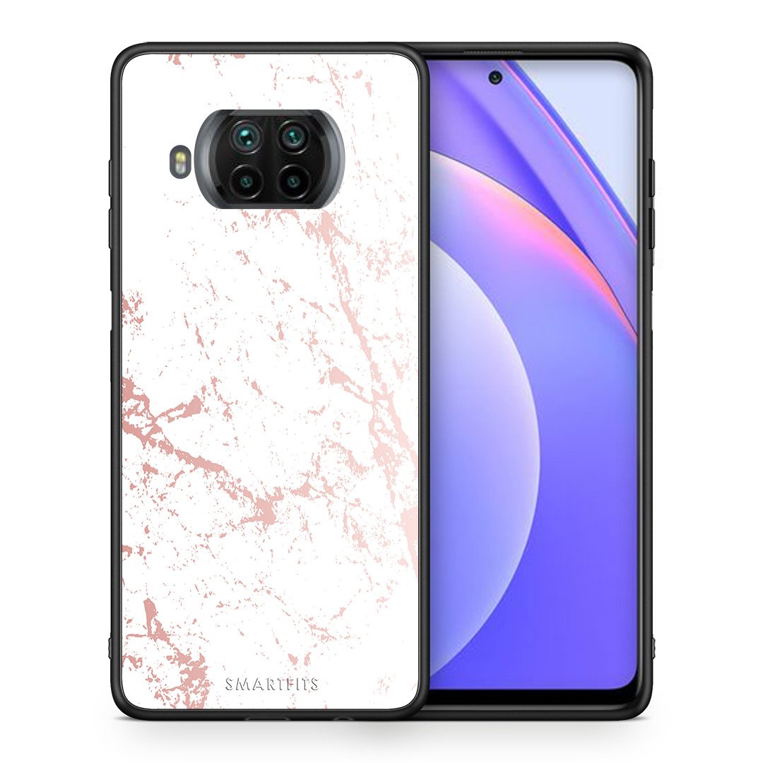 Θήκη Xiaomi Mi 10T Lite Pink Splash Marble από τη Smartfits με σχέδιο στο πίσω μέρος και μαύρο περίβλημα | Xiaomi Mi 10T Lite Pink Splash Marble case with colorful back and black bezels