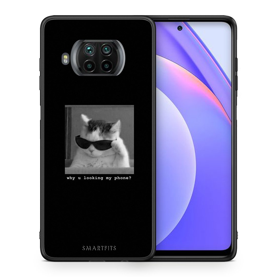 Θήκη Xiaomi Mi 10T Lite Meme Cat από τη Smartfits με σχέδιο στο πίσω μέρος και μαύρο περίβλημα | Xiaomi Mi 10T Lite Meme Cat case with colorful back and black bezels