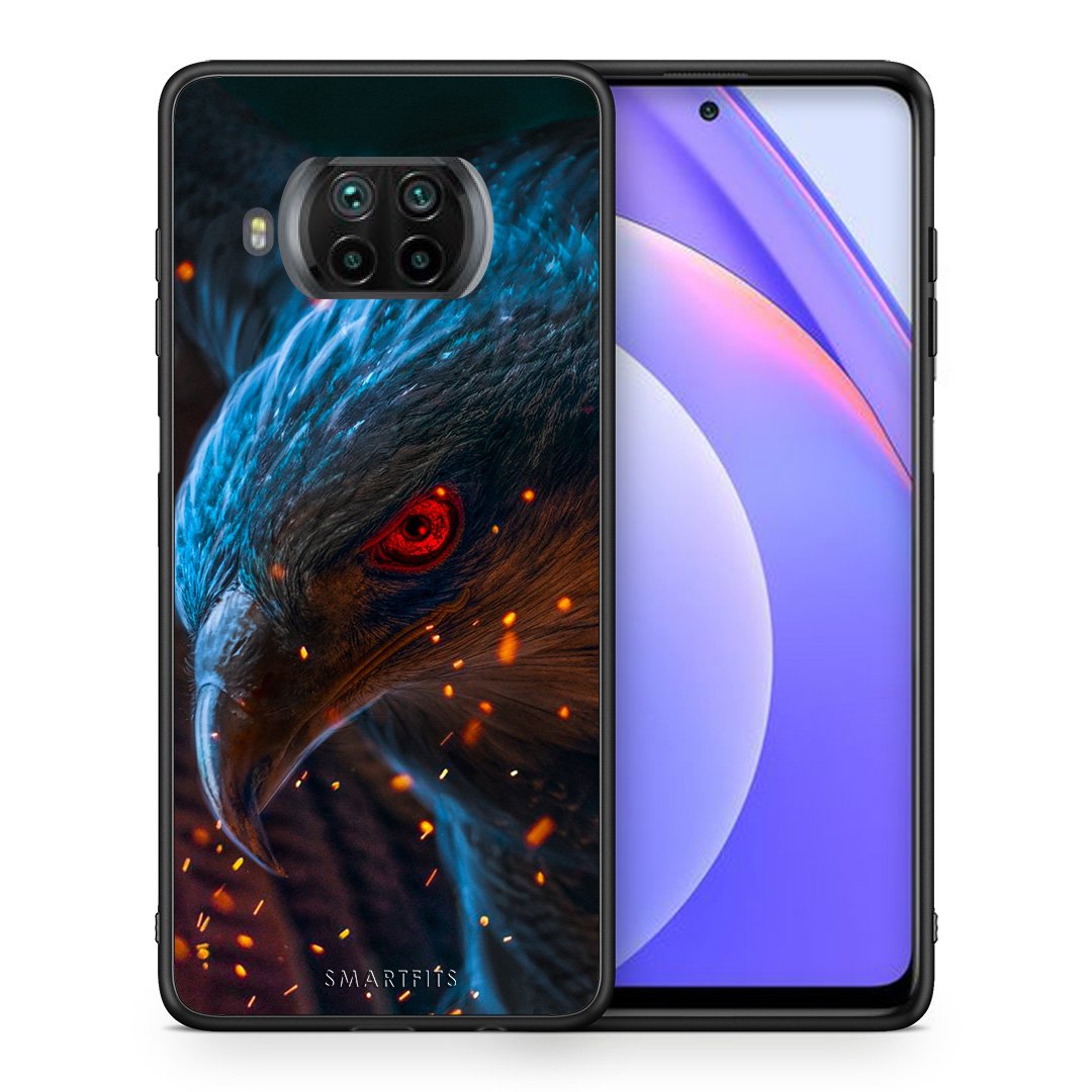 Θήκη Xiaomi Mi 10T Lite Eagle PopArt από τη Smartfits με σχέδιο στο πίσω μέρος και μαύρο περίβλημα | Xiaomi Mi 10T Lite Eagle PopArt case with colorful back and black bezels