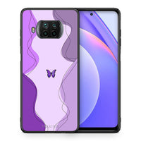 Thumbnail for Θήκη Αγίου Βαλεντίνου Xiaomi Mi 10T Lite Purple Mariposa από τη Smartfits με σχέδιο στο πίσω μέρος και μαύρο περίβλημα | Xiaomi Mi 10T Lite Purple Mariposa case with colorful back and black bezels