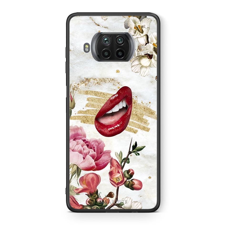 Θήκη Xiaomi Mi 10T Lite Red Lips από τη Smartfits με σχέδιο στο πίσω μέρος και μαύρο περίβλημα | Xiaomi Mi 10T Lite Red Lips case with colorful back and black bezels