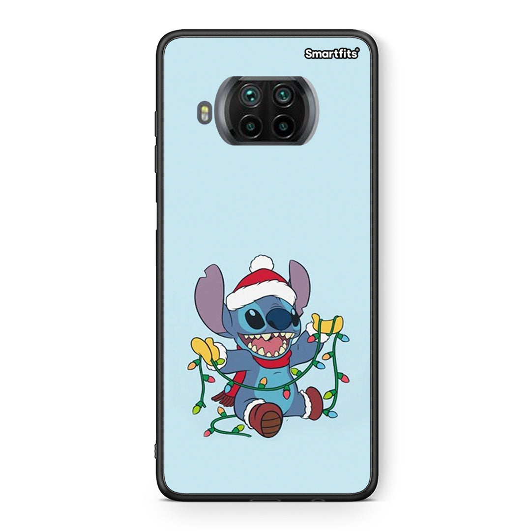 Θήκη Xiaomi Mi 10T Lite Santa Stich από τη Smartfits με σχέδιο στο πίσω μέρος και μαύρο περίβλημα | Xiaomi Mi 10T Lite Santa Stich case with colorful back and black bezels