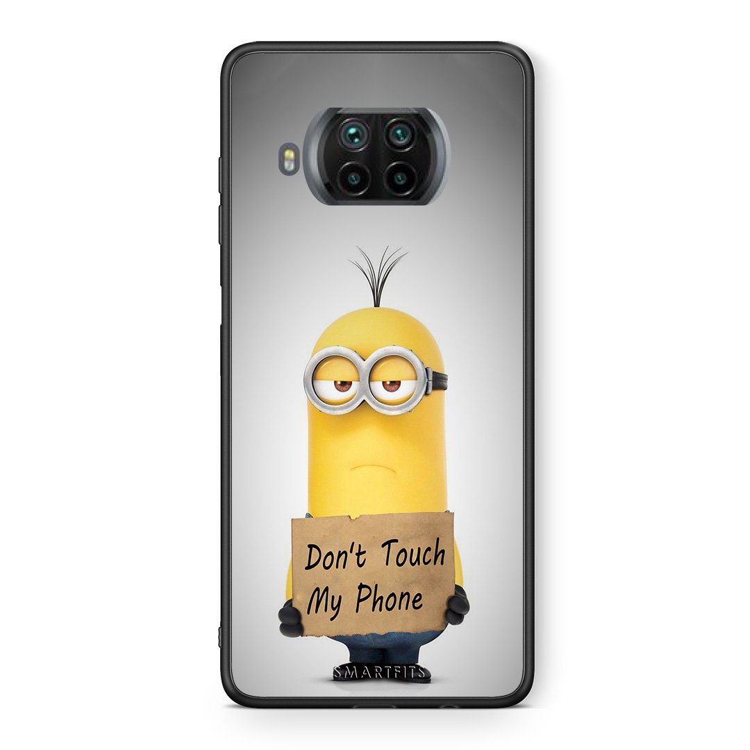 Θήκη Xiaomi Mi 10T Lite Minion Text από τη Smartfits με σχέδιο στο πίσω μέρος και μαύρο περίβλημα | Xiaomi Mi 10T Lite Minion Text case with colorful back and black bezels