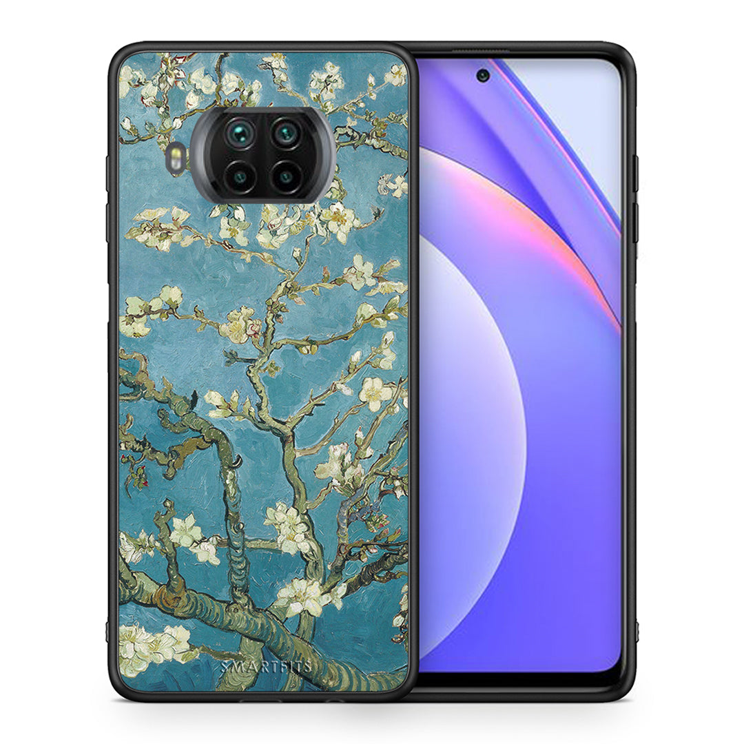 Θήκη Xiaomi Mi 10T Lite White Blossoms από τη Smartfits με σχέδιο στο πίσω μέρος και μαύρο περίβλημα | Xiaomi Mi 10T Lite White Blossoms case with colorful back and black bezels