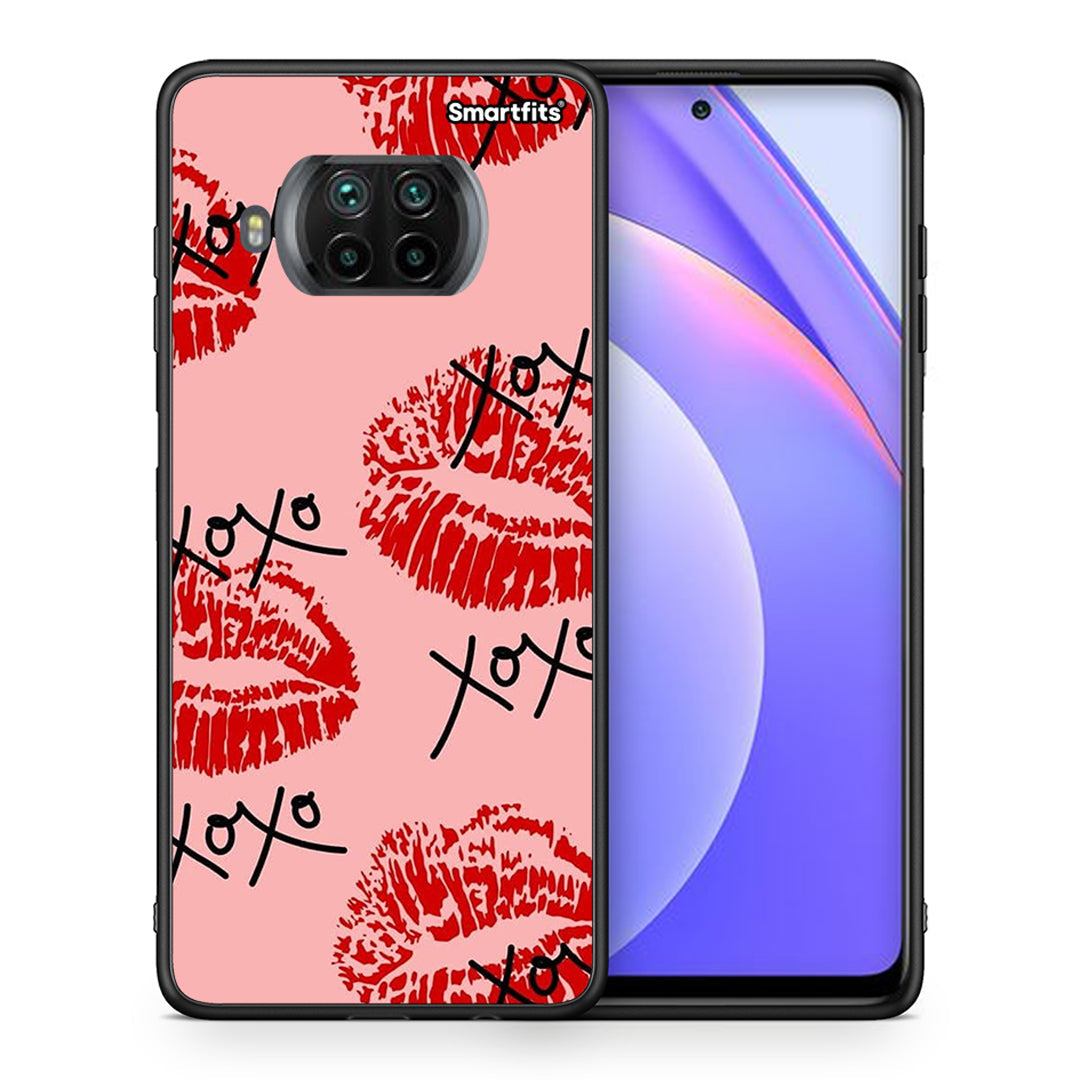 Θήκη Xiaomi Mi 10T Lite XOXO Lips από τη Smartfits με σχέδιο στο πίσω μέρος και μαύρο περίβλημα | Xiaomi Mi 10T Lite XOXO Lips case with colorful back and black bezels