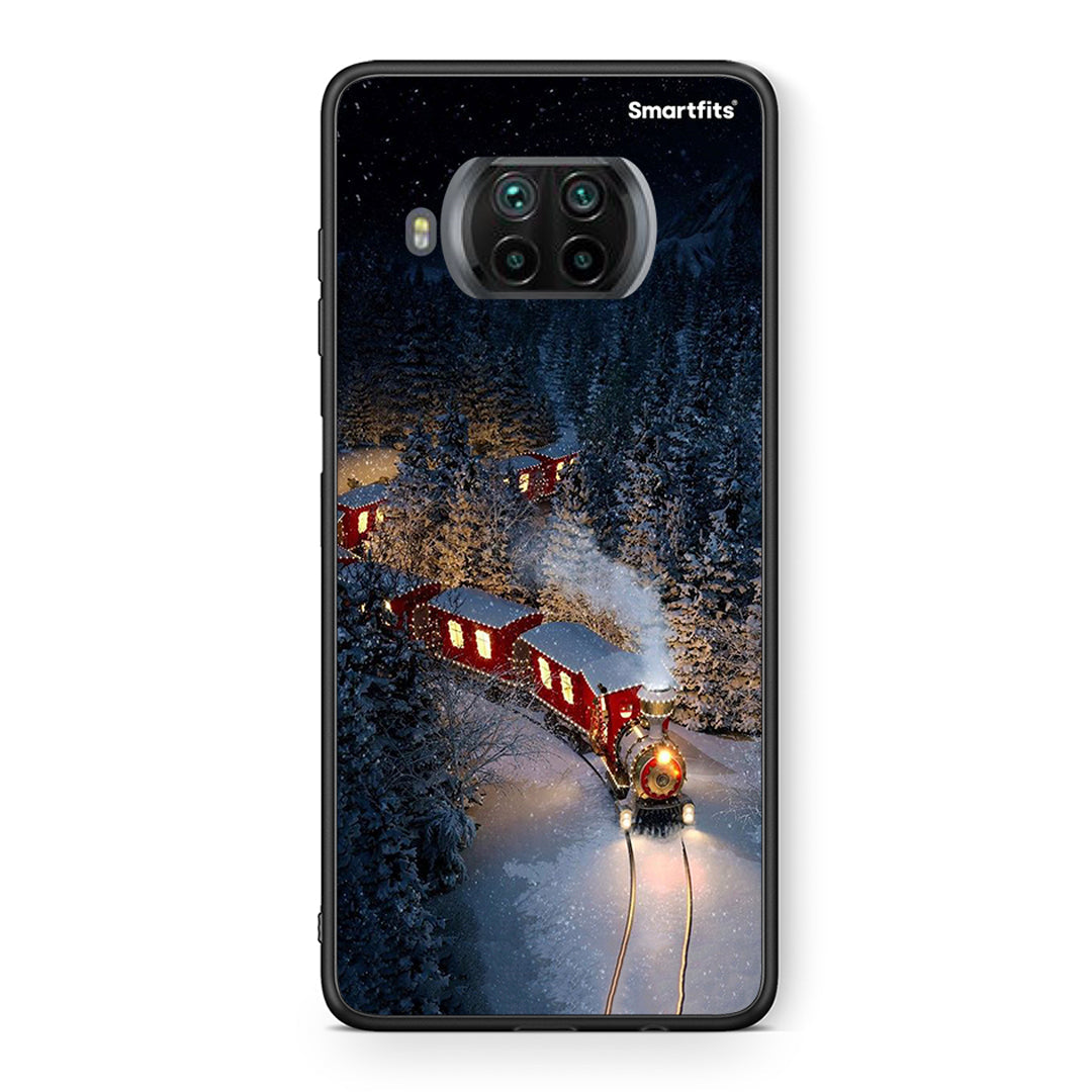 Θήκη Xiaomi Mi 10T Lite Xmas Train από τη Smartfits με σχέδιο στο πίσω μέρος και μαύρο περίβλημα | Xiaomi Mi 10T Lite Xmas Train case with colorful back and black bezels