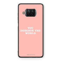Thumbnail for Θήκη Αγίου Βαλεντίνου Xiaomi Mi 10T Lite You Deserve The World από τη Smartfits με σχέδιο στο πίσω μέρος και μαύρο περίβλημα | Xiaomi Mi 10T Lite You Deserve The World case with colorful back and black bezels