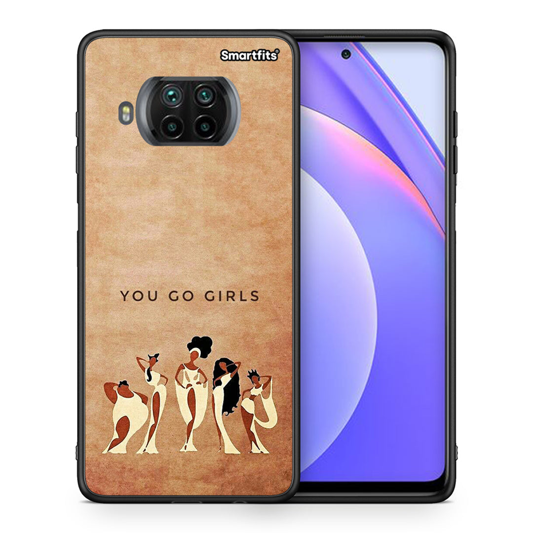 Θήκη Xiaomi Mi 10T Lite You Go Girl από τη Smartfits με σχέδιο στο πίσω μέρος και μαύρο περίβλημα | Xiaomi Mi 10T Lite You Go Girl case with colorful back and black bezels