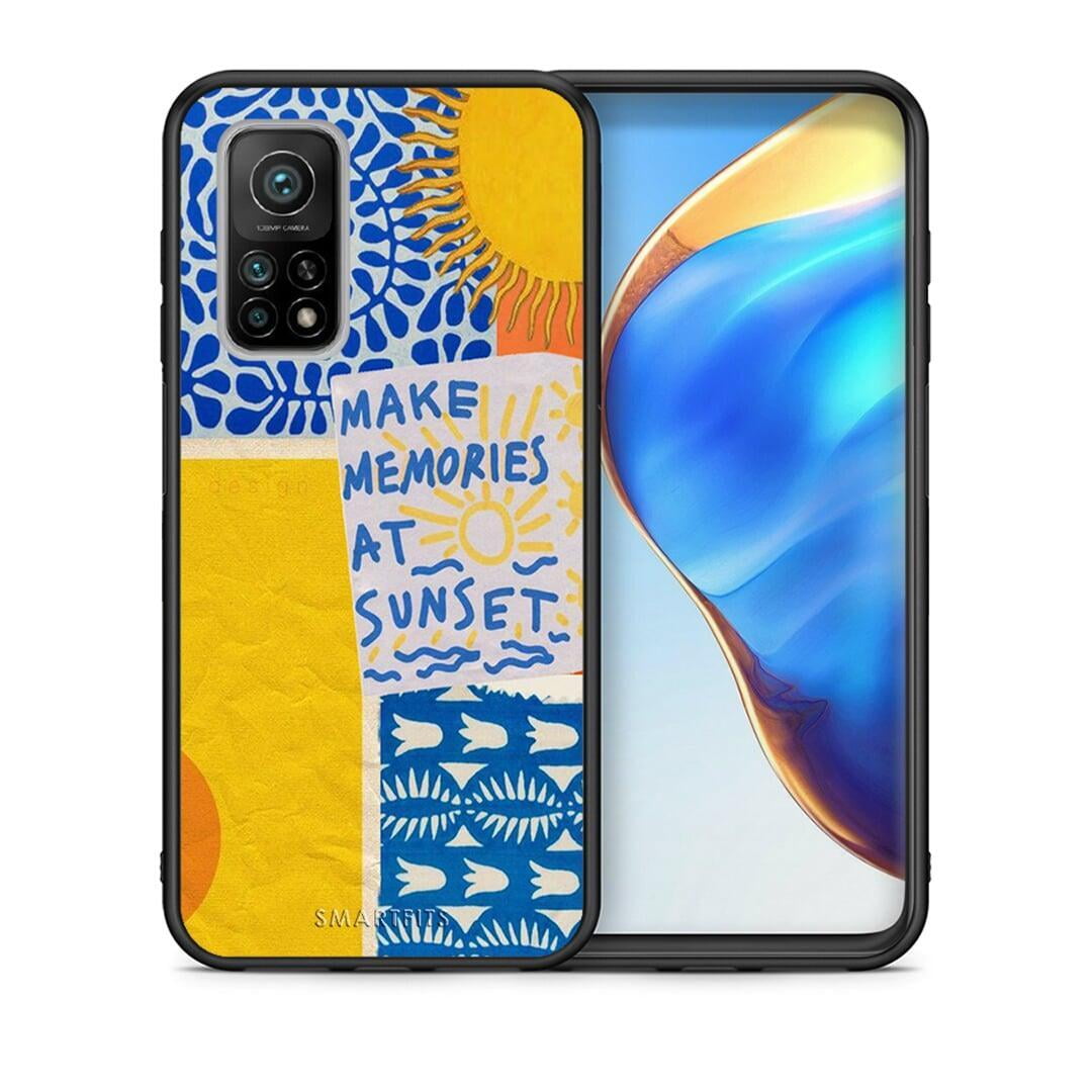 Θήκη Xiaomi Mi 10T / 10T Pro Sunset Memories από τη Smartfits με σχέδιο στο πίσω μέρος και μαύρο περίβλημα | Xiaomi Mi 10T / 10T Pro Sunset Memories case with colorful back and black bezels