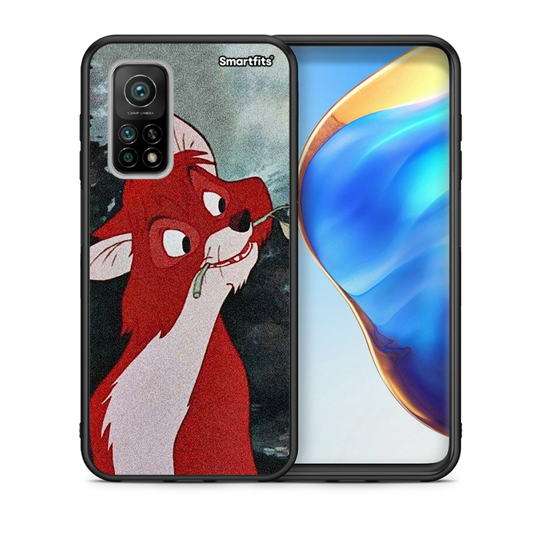 Θήκη Xiaomi Mi 10T/10T Pro Tod And Vixey Love 1 από τη Smartfits με σχέδιο στο πίσω μέρος και μαύρο περίβλημα | Xiaomi Mi 10T/10T Pro Tod And Vixey Love 1 case with colorful back and black bezels