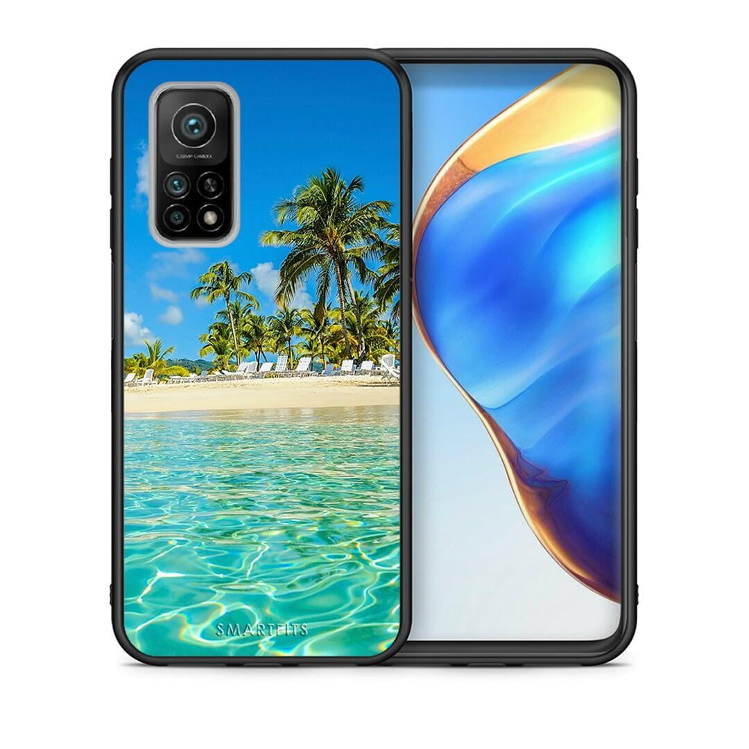 Θήκη Xiaomi Mi 10T / 10T Pro Tropical Vibes από τη Smartfits με σχέδιο στο πίσω μέρος και μαύρο περίβλημα | Xiaomi Mi 10T / 10T Pro Tropical Vibes case with colorful back and black bezels