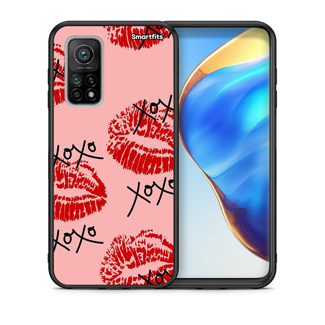 Θήκη Xiaomi Mi 10T/10T Pro XOXO Lips από τη Smartfits με σχέδιο στο πίσω μέρος και μαύρο περίβλημα | Xiaomi Mi 10T/10T Pro XOXO Lips case with colorful back and black bezels