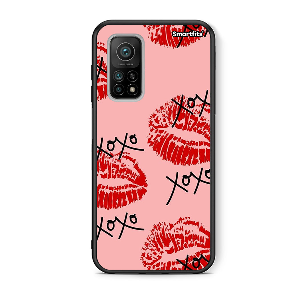 Θήκη Xiaomi Mi 10T/10T Pro XOXO Lips από τη Smartfits με σχέδιο στο πίσω μέρος και μαύρο περίβλημα | Xiaomi Mi 10T/10T Pro XOXO Lips case with colorful back and black bezels