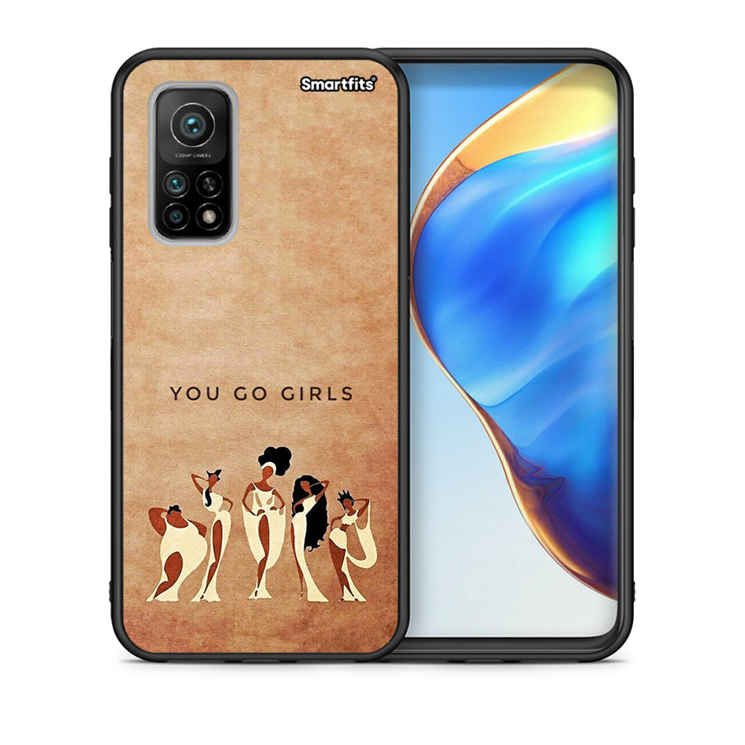 Θήκη Xiaomi Mi 10T/10T Pro You Go Girl από τη Smartfits με σχέδιο στο πίσω μέρος και μαύρο περίβλημα | Xiaomi Mi 10T/10T Pro You Go Girl case with colorful back and black bezels