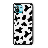 Thumbnail for Xiaomi Mi 11 Cow Print θήκη από τη Smartfits με σχέδιο στο πίσω μέρος και μαύρο περίβλημα | Smartphone case with colorful back and black bezels by Smartfits