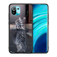 Thumbnail for Θήκη Xiaomi Mi 11 Tiger Cute από τη Smartfits με σχέδιο στο πίσω μέρος και μαύρο περίβλημα | Xiaomi Mi 11 Tiger Cute case with colorful back and black bezels