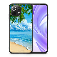 Thumbnail for Θήκη Xiaomi 11 Lite/Mi 11 Lite Beautiful Beach από τη Smartfits με σχέδιο στο πίσω μέρος και μαύρο περίβλημα | Xiaomi 11 Lite/Mi 11 Lite Beautiful Beach case with colorful back and black bezels