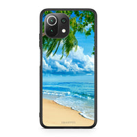 Thumbnail for Xiaomi 11 Lite/Mi 11 Lite Beautiful Beach θήκη από τη Smartfits με σχέδιο στο πίσω μέρος και μαύρο περίβλημα | Smartphone case with colorful back and black bezels by Smartfits