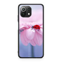 Thumbnail for Xiaomi 11 Lite/Mi 11 Lite Ladybug Flower θήκη από τη Smartfits με σχέδιο στο πίσω μέρος και μαύρο περίβλημα | Smartphone case with colorful back and black bezels by Smartfits