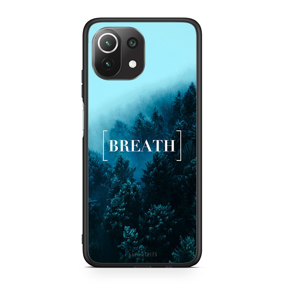 4 - Xiaomi 11 Lite/Mi 11 Lite Breath Quote case, cover, bumper