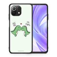Thumbnail for Θήκη Xiaomi 11 Lite/Mi 11 Lite Rex Valentine από τη Smartfits με σχέδιο στο πίσω μέρος και μαύρο περίβλημα | Xiaomi 11 Lite/Mi 11 Lite Rex Valentine case with colorful back and black bezels