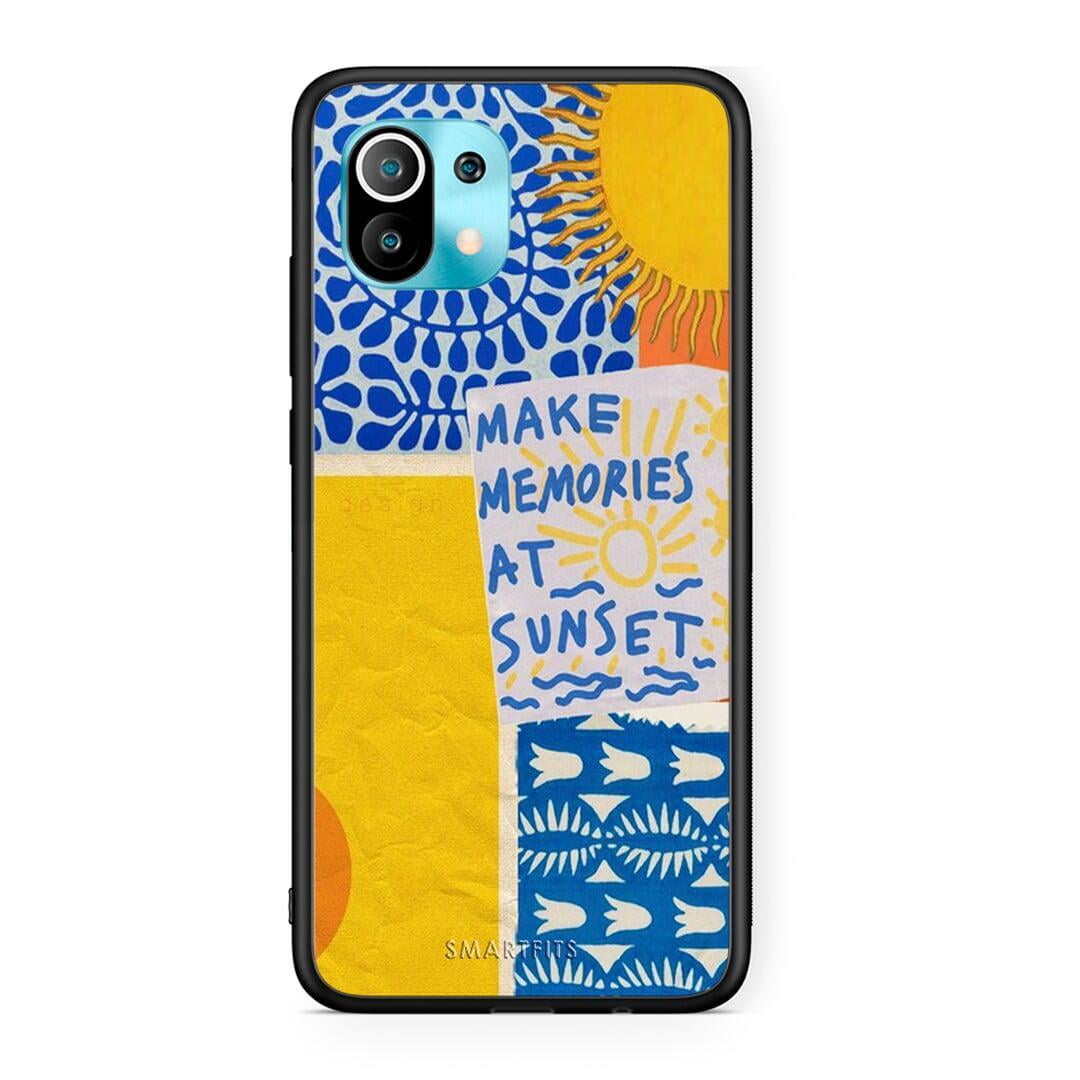 Xiaomi Mi 11 Sunset Memories Θήκη από τη Smartfits με σχέδιο στο πίσω μέρος και μαύρο περίβλημα | Smartphone case with colorful back and black bezels by Smartfits