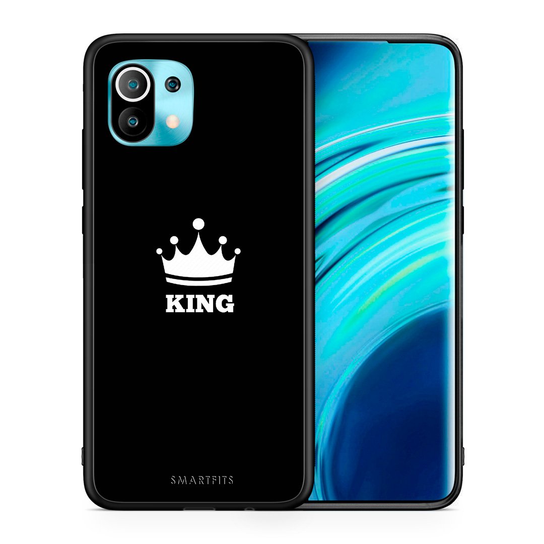 Θήκη Xiaomi Mi 11 King Valentine από τη Smartfits με σχέδιο στο πίσω μέρος και μαύρο περίβλημα | Xiaomi Mi 11 King Valentine case with colorful back and black bezels