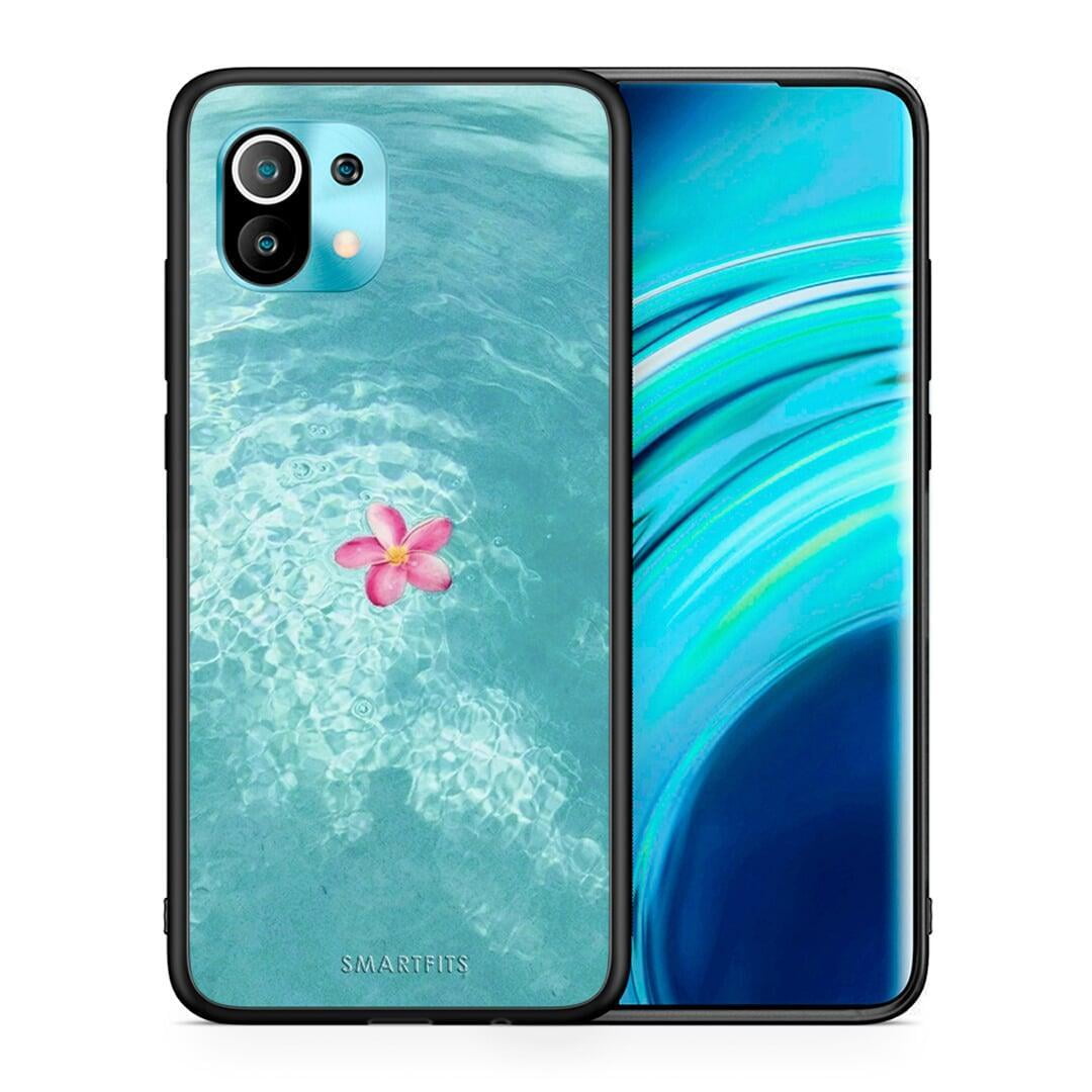 Θήκη Xiaomi Mi 11 Water Flower από τη Smartfits με σχέδιο στο πίσω μέρος και μαύρο περίβλημα | Xiaomi Mi 11 Water Flower case with colorful back and black bezels