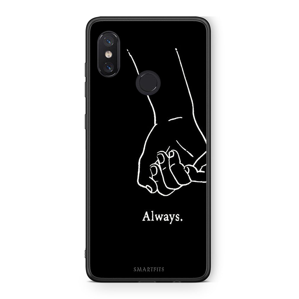 Xiaomi Mi 8 Always & Forever 1 Θήκη Αγίου Βαλεντίνου από τη Smartfits με σχέδιο στο πίσω μέρος και μαύρο περίβλημα | Smartphone case with colorful back and black bezels by Smartfits