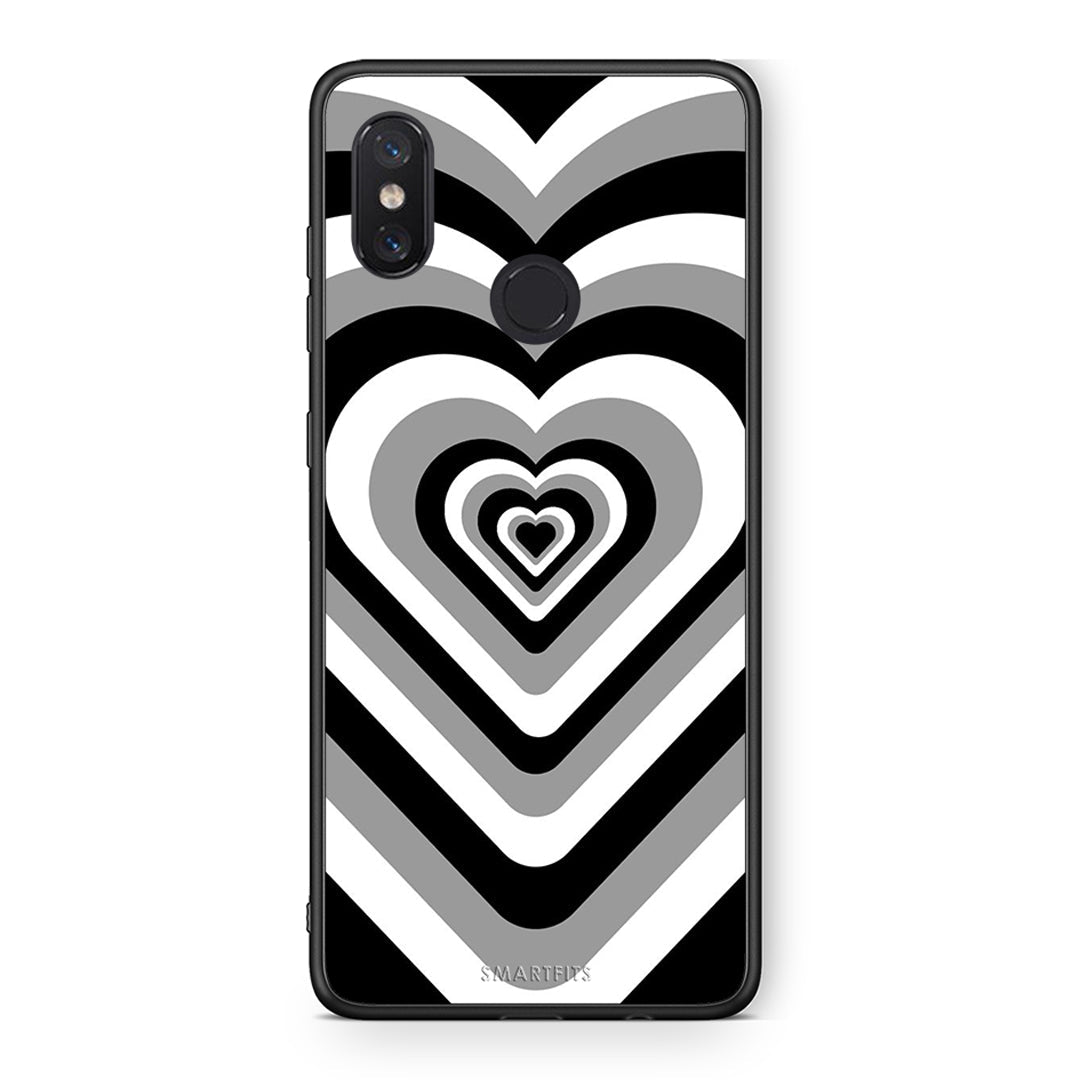 Xiaomi Mi 8 Black Hearts θήκη από τη Smartfits με σχέδιο στο πίσω μέρος και μαύρο περίβλημα | Smartphone case with colorful back and black bezels by Smartfits