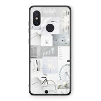 Thumbnail for Xiaomi Mi 8 Collage Make Me Wonder Θήκη Αγίου Βαλεντίνου από τη Smartfits με σχέδιο στο πίσω μέρος και μαύρο περίβλημα | Smartphone case with colorful back and black bezels by Smartfits