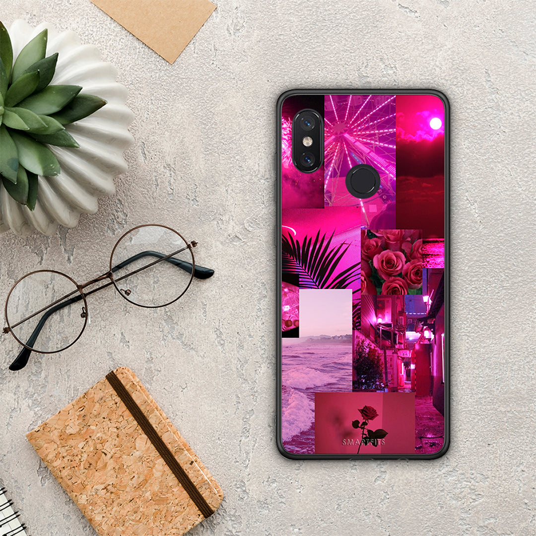 Collage Red Roses - Xiaomi Mi 8 case